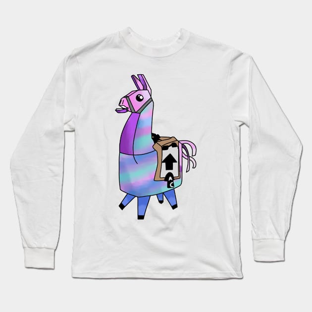 Fortnite llama Long Sleeve T-Shirt by LeeAnnaRose96